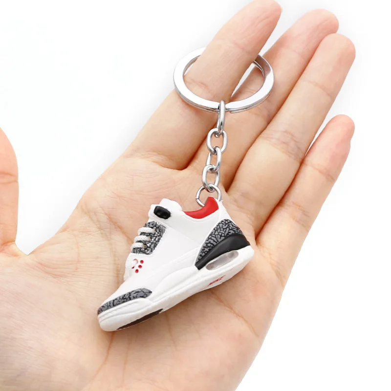 Famous Keychains Wholesale Famous Brands 3d Mini Sneaker Shoes Keychain Rubber Pvc ...