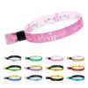 Bracelet tissé VIP coloré en soie dorée