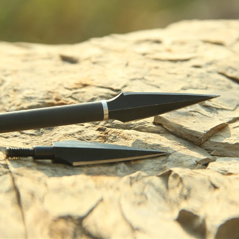 射箭目标狩猎弓传统木弓三个斜角宽头箭头提示 - buy bow and arrow