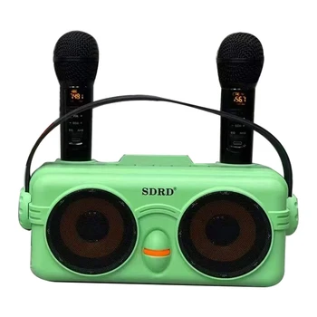 SD-326 ワイヤレスBluetoothカラオケスピーカー カラオケマイク BT USB