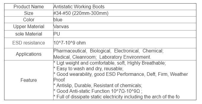 product-683-351 YP-N20 Slip Resistance Antistatic Safety PU Shoes/PU ESD Work Cleanroom Boots/Comfortable Protective Safety Boots