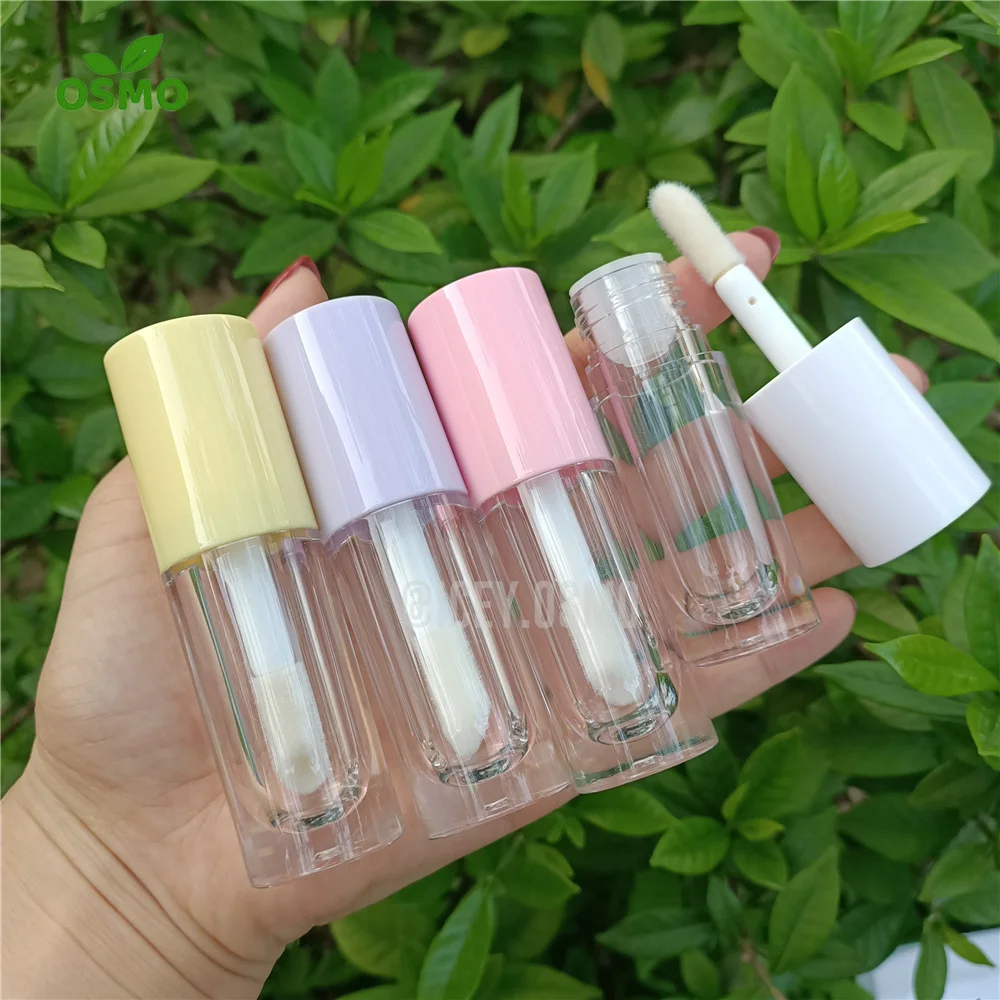 Osmo 6ml 8ml 10ml Big Applicator Lip Gloss Containers Custom logo Empty clear Lipgloss Wand Tubes with Boxes
