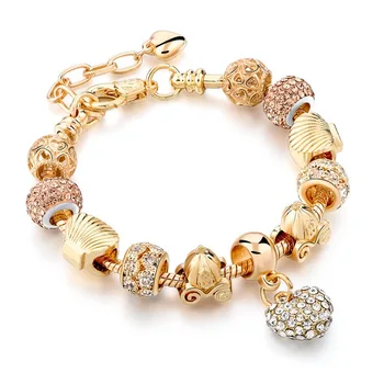 Famous Brand Jewelry Diy Charm Bracelet For Women Fine Bracelet Gold Bracelets