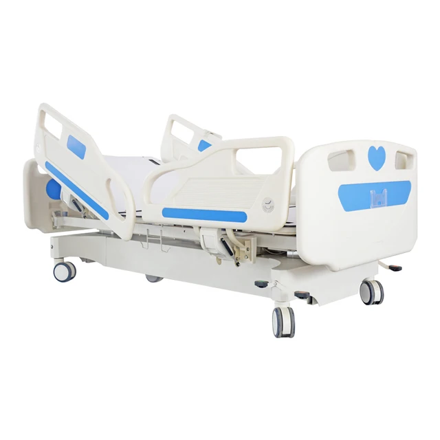 CCXA-H001-1 8 Function Adjustable Medical Clinic Casters Folding Patient Nursing Metal ICU Electric Hospital Bed