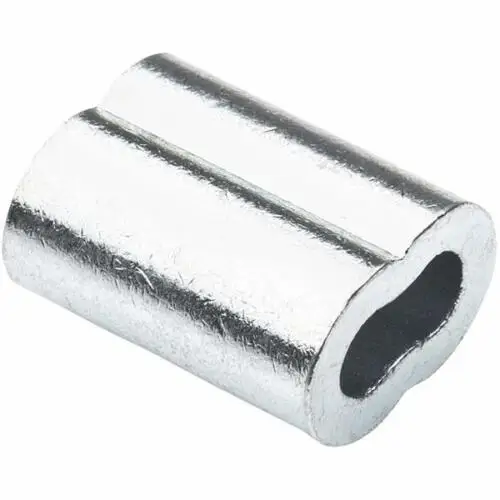 1.5mm 116 Steel Wire Rope Aluminum Ferrules Sleeves Silver Tone