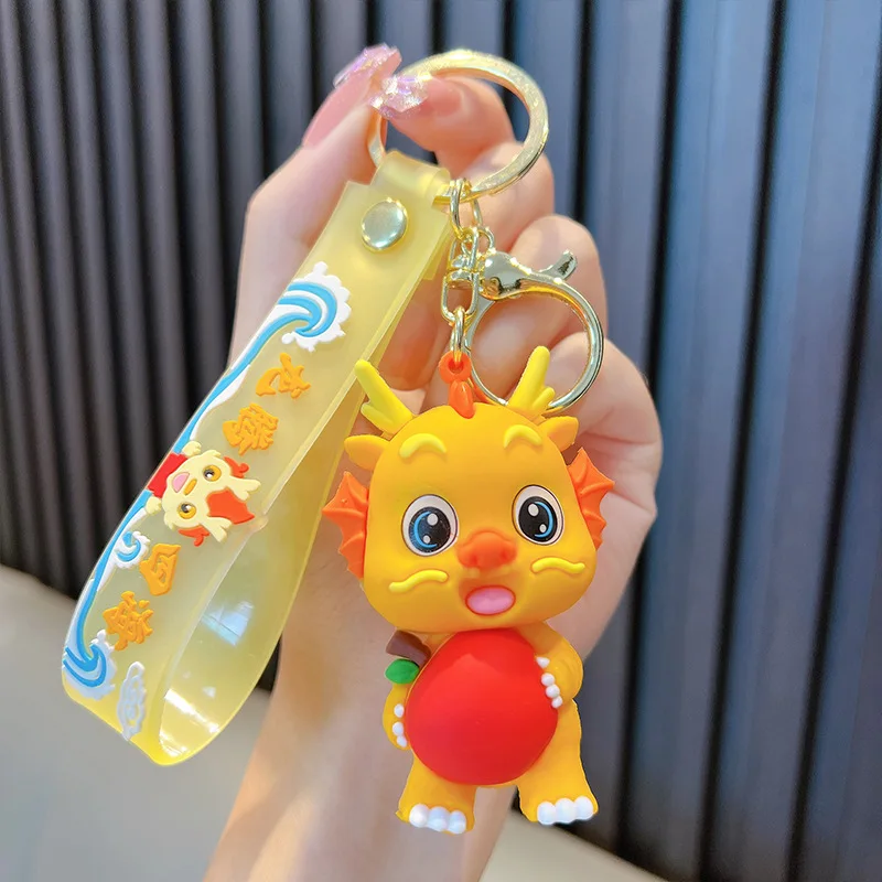 2024 Chinese Dragon Year 3d Pvc Cute Mini Dragon Keychain - Buy Dragon ...