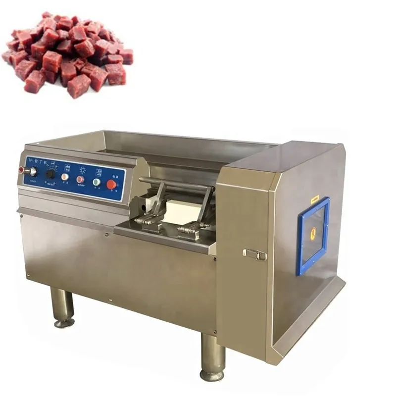 Stainless Steel Commercial Boneless Chicken Dicing Machine Diced Meat