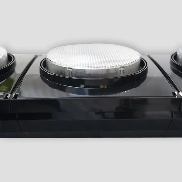 
 Прямая поставка с завода, 200 мм 12 В постоянного тока, светодиодный светофор с черным корпусом из поликарбоната  