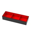 21.5*7.5*3.7cm, black on the outside and red on the inside