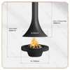 Caminetto Muriel-alcol-D900-H1500