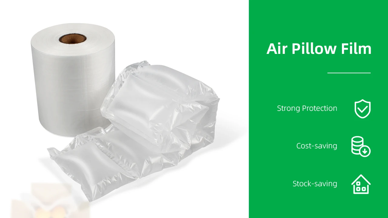 600m/roll Recyclable Plastic Air Filling Packing Film Cushioning Pillow