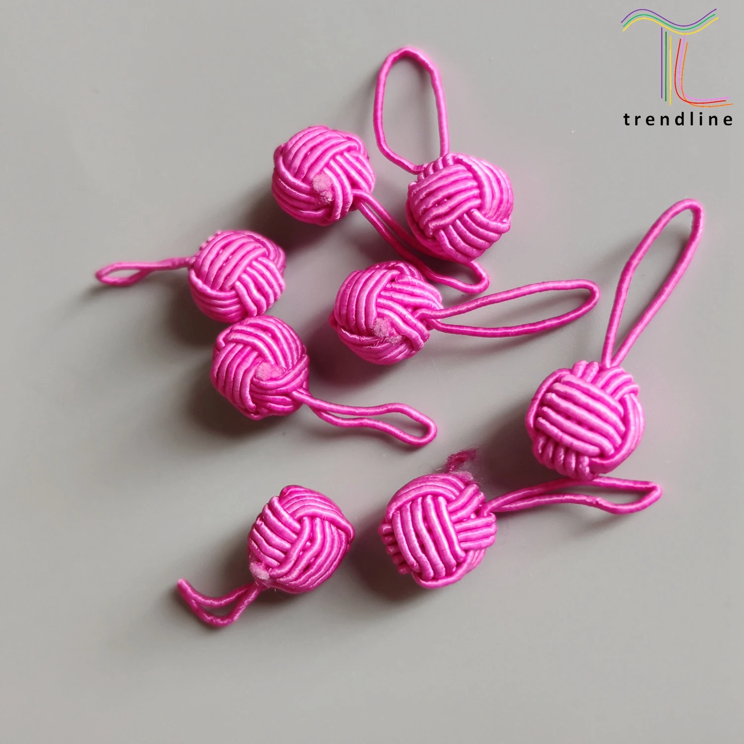 Chinesische Knoten-Froschknöpfe, 5 Paare - 14x6 Cm, Polyester, Für DIY & Kleidungsreparatur
