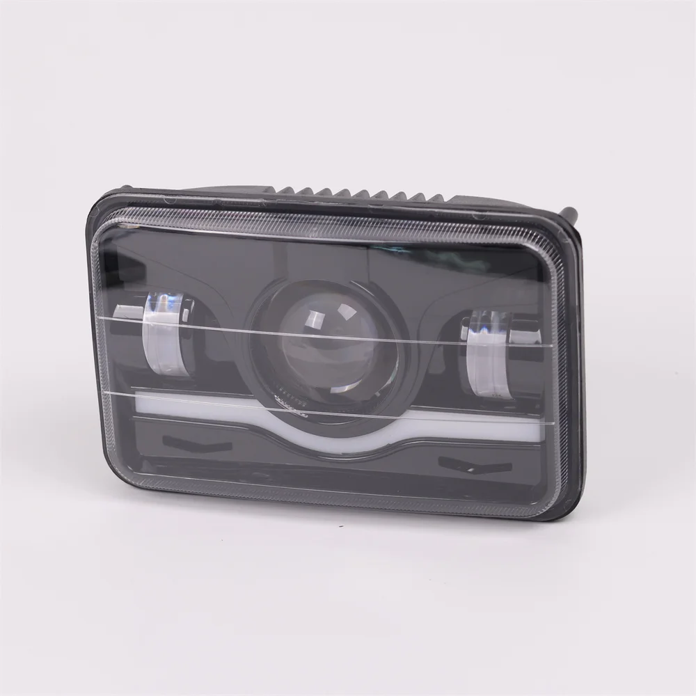 product tiypeor 5inch motorcycle truck front square led headlight with high low beam drl replacement for cherokee limited sport utility-8