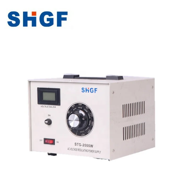 STG 2000Watt Single Phase AC Automatic Voltage Regulator Variac Transformer
