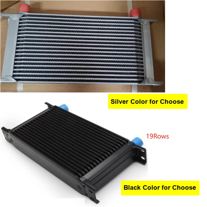 Engine Transmission Universal Oil Cooler Kit 19 Row AN10AN  Oil Cooler with the Adaptor Fit on a Oil Filter