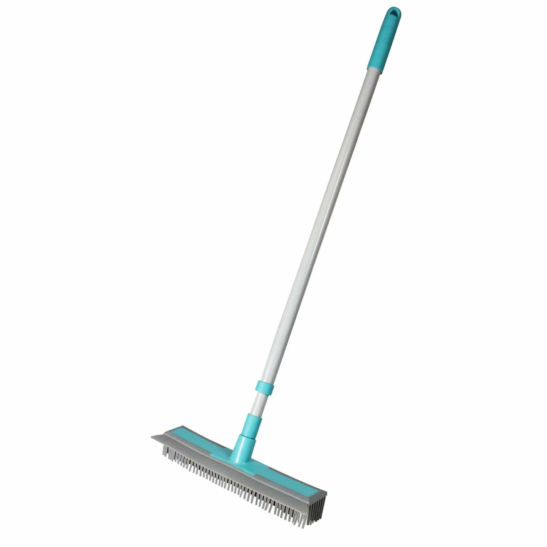 Huadi 2 in 1 Rubber Floor Squeegee Rubber Broom Floor Cleaning Brush