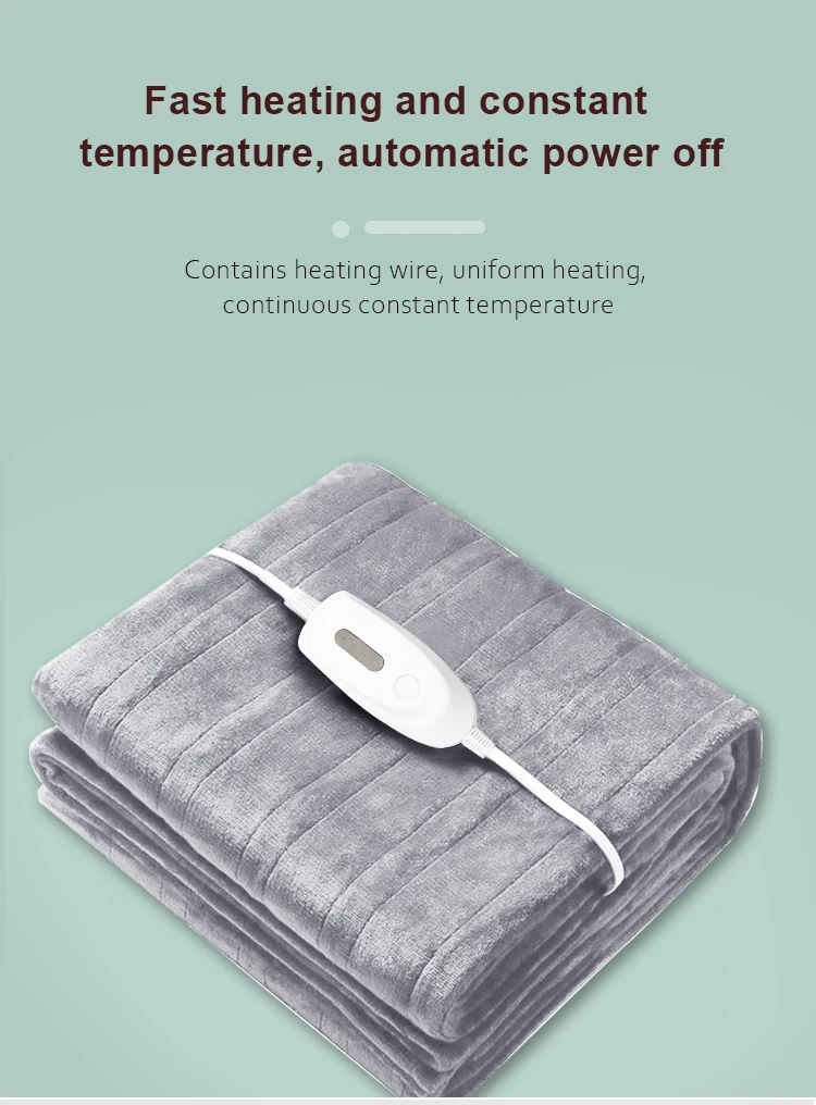 Ptc Heated Throw Blanket, AC220V, Microfiber Fabric - detail 6