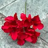 29# single headed hydrangea red