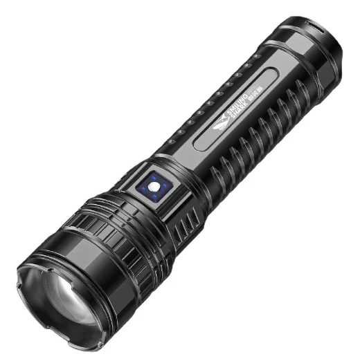 Aluminum Led Flashlight Rechargeable High Brightness Light Adjustable ...