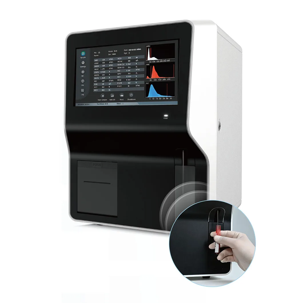 HMA-3000 Laboratory Instrument Large LCD Touch Screen 3 Part Automatic Hematology Haematology Analyzer