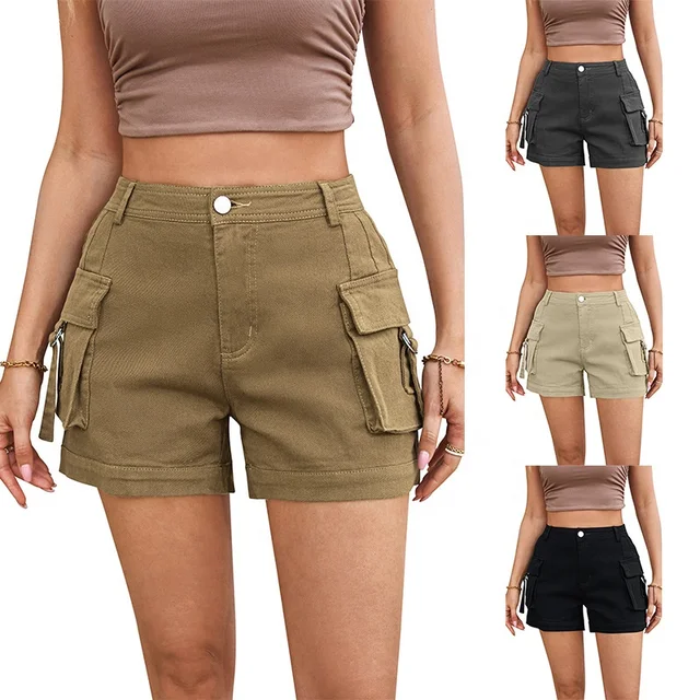 Wholesale Latest Design Good Quality Breathable Women Shorts 2024 100% Cotton Women Girls Summer Beach Breathable Shorts