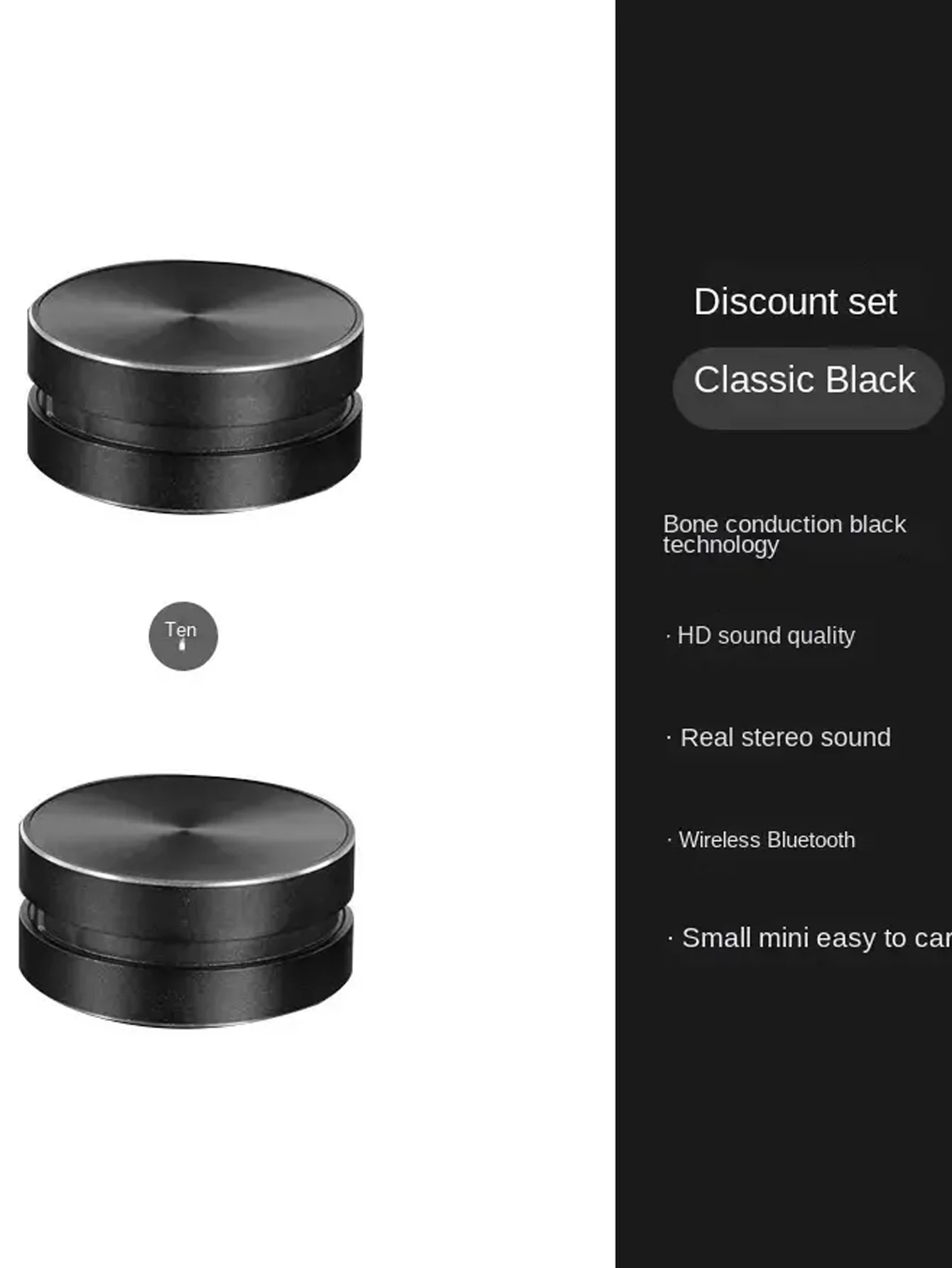 C801骨传导BT振动立体声音频数字无线便携式TWS音箱将任何东西转向扬声器定制标志