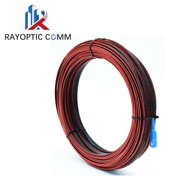 Factory Price Pldt Fiber Optic Drop Cable Patchcord 1core G657a Red