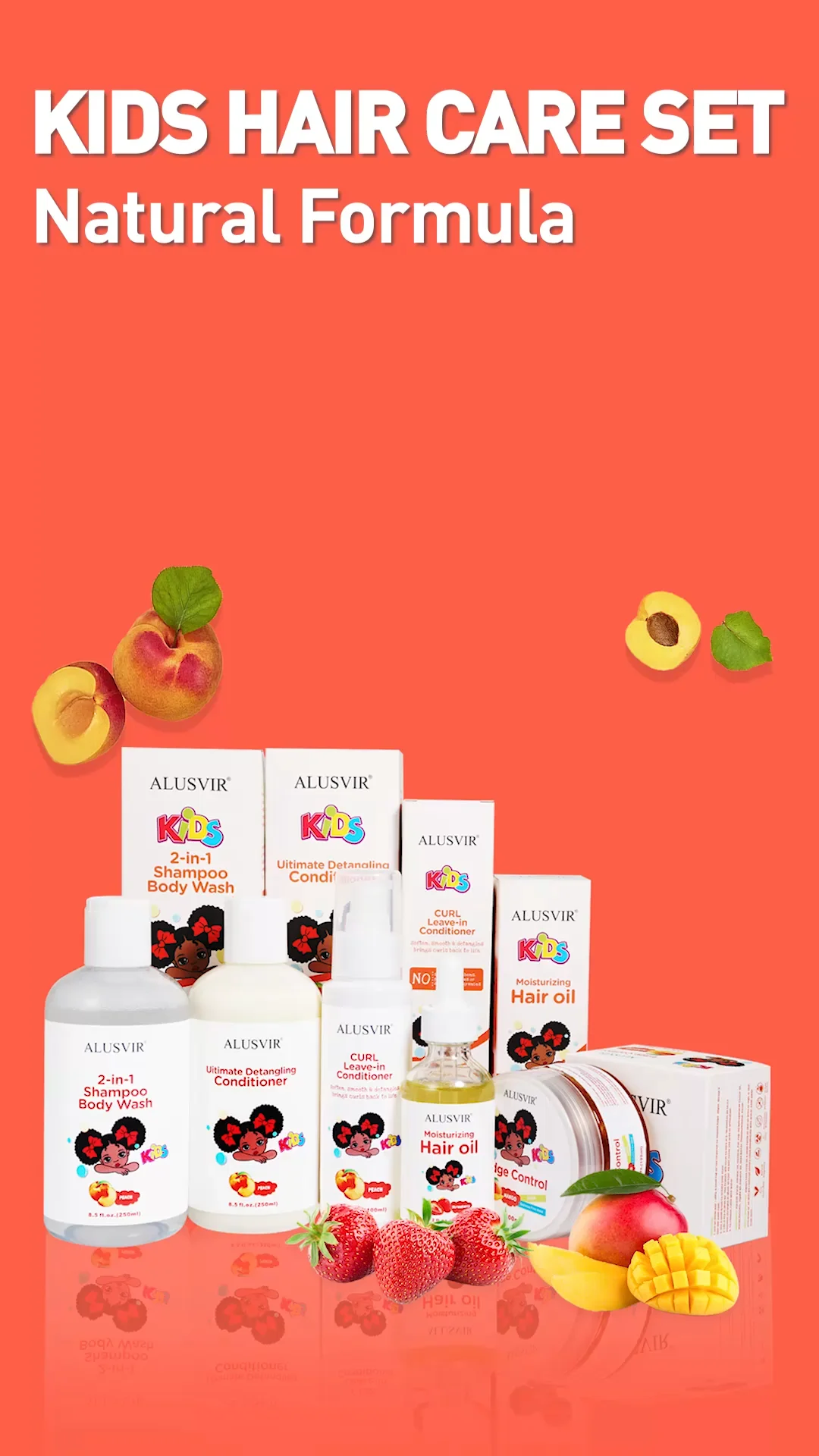 Kids Best Organic Baby Hair Care & Styling Products Curly Set Shampoo