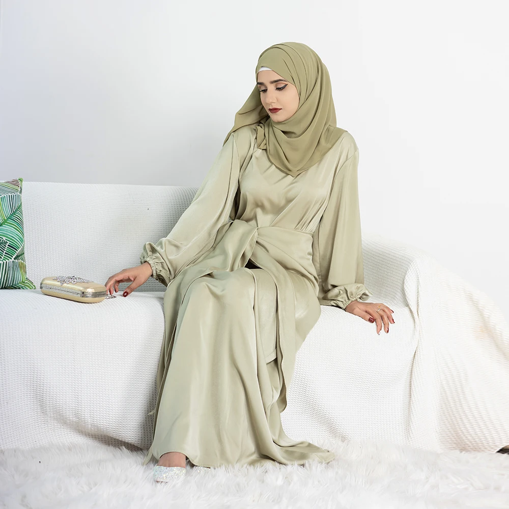 新しい卸売トルコドバイ無地アバヤイスラム教徒の女性ドレス