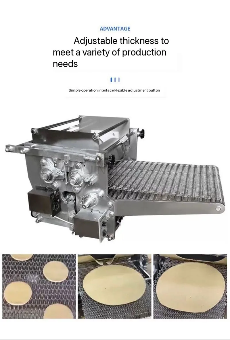 Efficient Corn Flour Chapati Tortilla Making Machine Pancake Roti Tortilla Making Machine Manual Tortilla Roller Press Machine