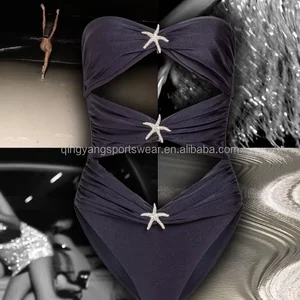 2026 Summer Custom Swimwear Sexy Quick Dry 2 Piece Set Halter Bikini Anti-Uv Breathable High Cut Push up Thongs Bottom