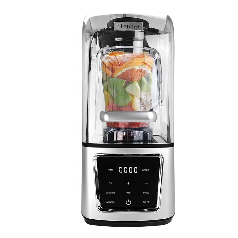 4L 5 Liter Commercial Table Blender With Sound Cover Lower Noise Industrial Blender Touchpad Control Blender for Hotel