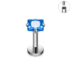 Argento Quadrato Blu