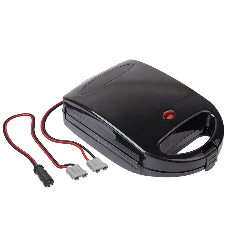 12 В постоянного тока, портативная мини-сэндвич-машина, мини-тостер, жаропрочная машина для сыра с антипригарной кухонной тарелкой