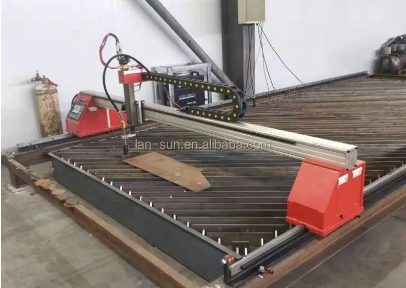 Plasma Cutter Stable Plasma Gas Cutting Machine Automatic Stainless Steel Large Metal Cutting Machine with Flame and Plasma Head