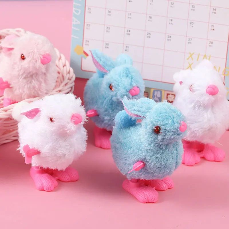 2024 Заводские оптовая продажа детские игрушки с мультяшным плюшевым Кроликом заводные для детей развивающие забавные