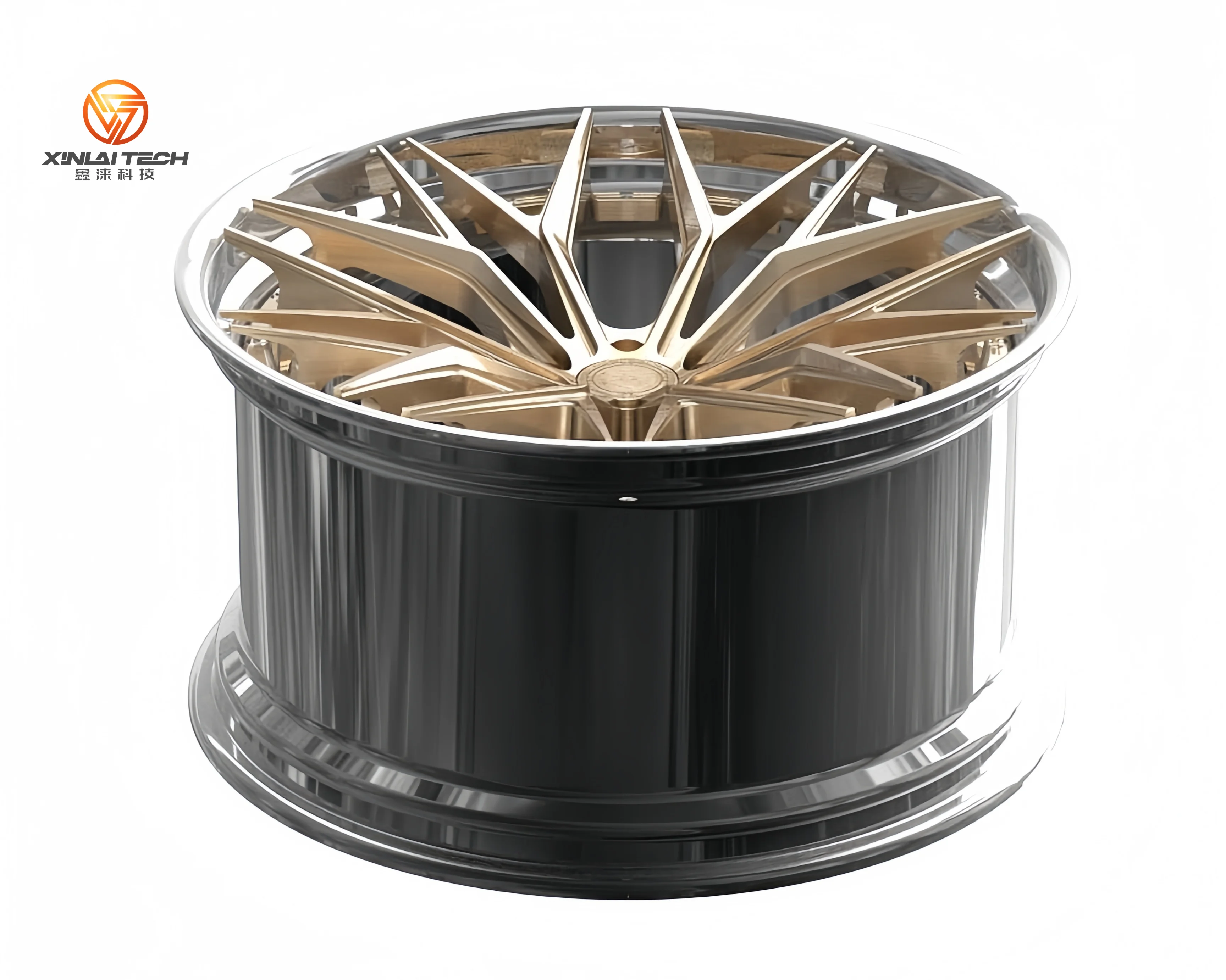 XINLAI Custom Deep Concave 5x112 8x114.3 2-Piece Racing Car Rims Wheels Aluminum Alloy Forged Wheels for BMW Audi Porsche Benz - Image 6