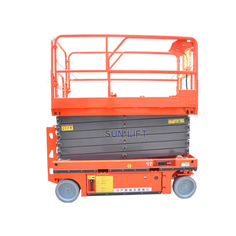 Автоматический ножничный подъемник 3-14 м самоходный электрический строительные леса с CE