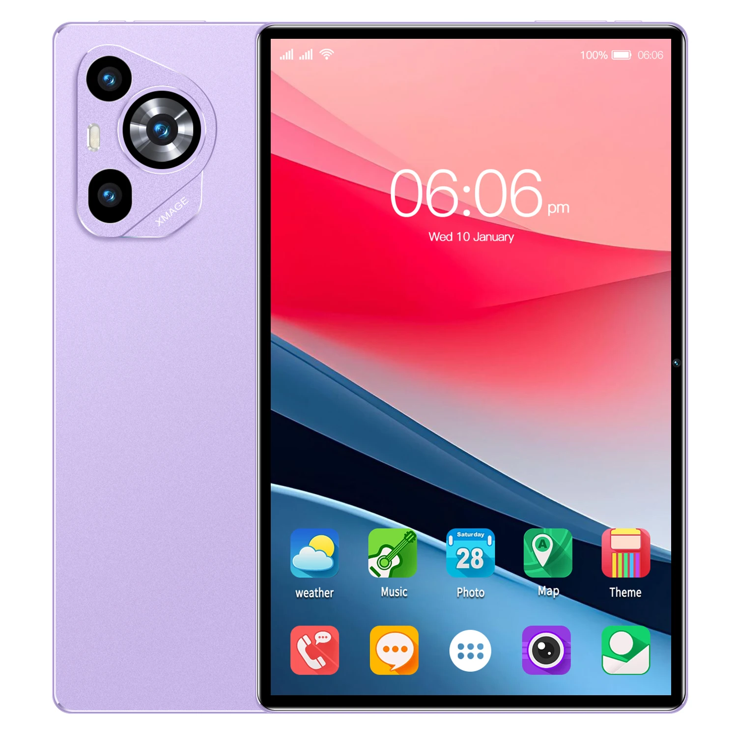 Gisentec 2025 M70 Plus タブレット PC 10.1インチ Android 15 4G通話