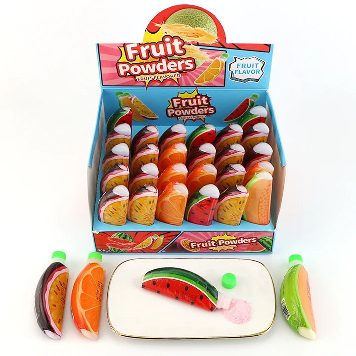 sour powder in bottle