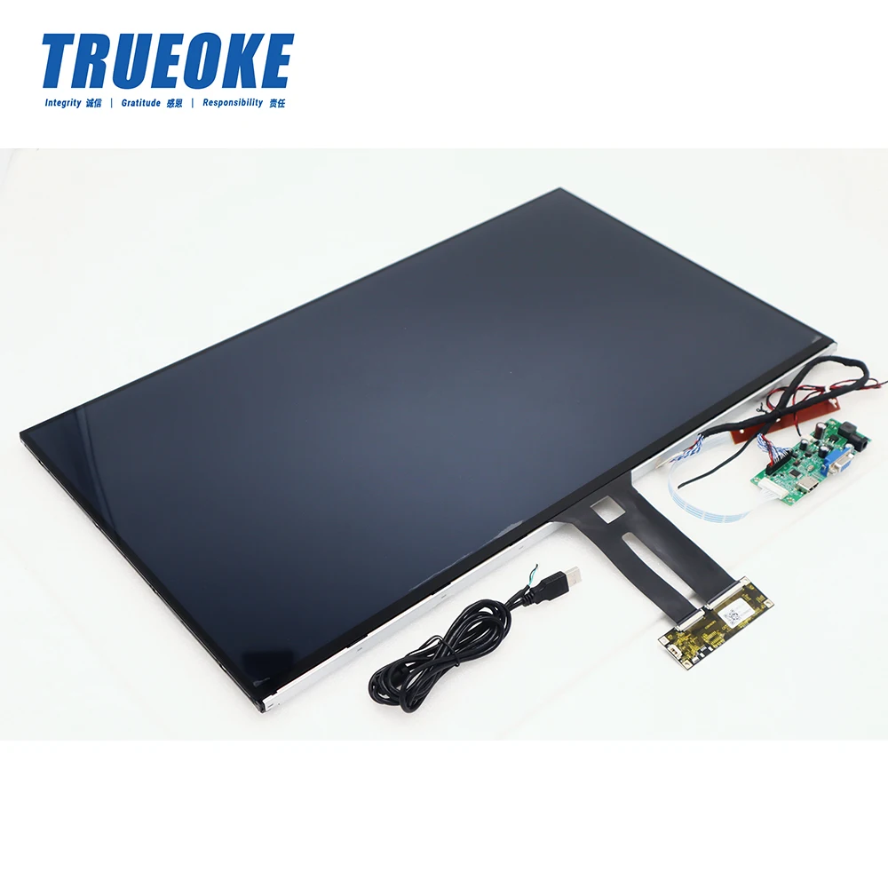 TRUEOKE Factory IP65 Waterproof Multiple Touch Screen 27 inch High Brightness Touch Points LCD Touch Monitor Display Module