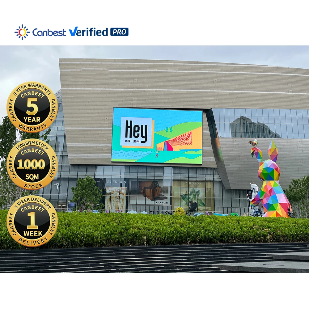 8X16 Outdoor Advertising Led Display Screen Wifi External Screen Supplies Digital Sign Dynamic Picture Ip67 Outside Videowall