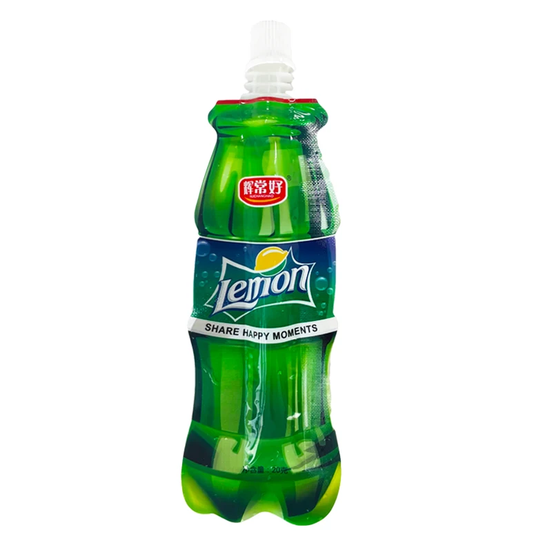 Customized Cola Sprite Squeeze Type Drinks Spout Pouch High Temperature Sterilization Liquid Packaging Bag