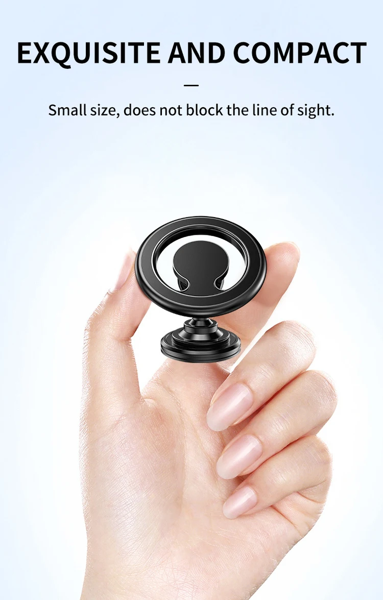 360 Rotation Zinc Aluminum Metal Dashboard Air Vent Phone