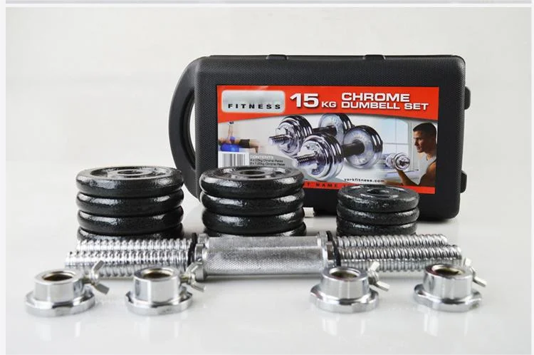 York 30kg Dumbbell Set 15KG, 20KG, 30KG Dumbbell Set Solid Cast