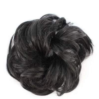 Искусственный цветочный шиньон, пучок волос, Кудрявые Волнистые кудрявые волосы для свадьбы