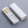 Frosted perfume bottle + Gold sprayer + White box