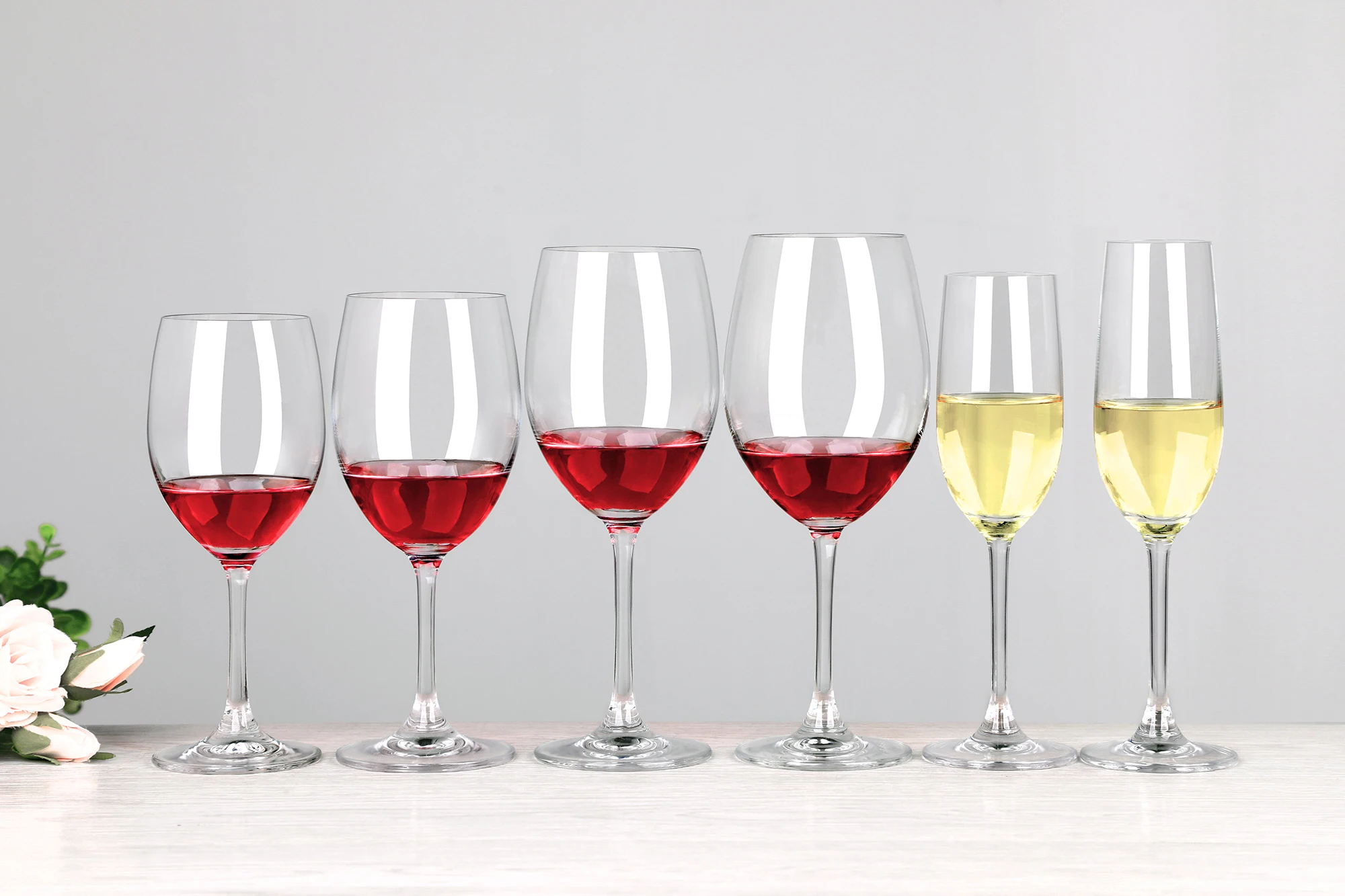 Retro bar glassware Red Wine Glass Cups champagne Flute Sets with Personalized logo for Weddings Gift