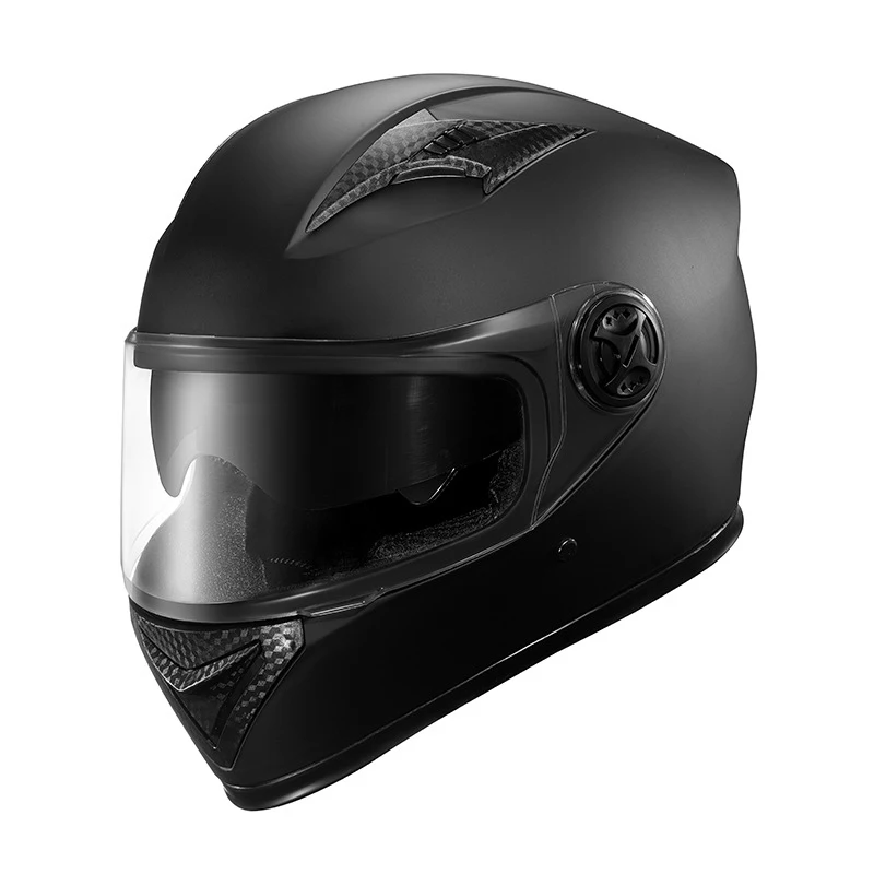 Anti-fog Matte Black XL Motorcycle Helmets Full Face Safety