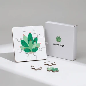 High Quality Custom Logo Printing Cardboard Jigsaw Puzzle Material Paper Puzzle for Kids